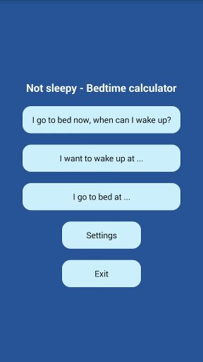 NotSleepy - Bedtime Calculator截图2