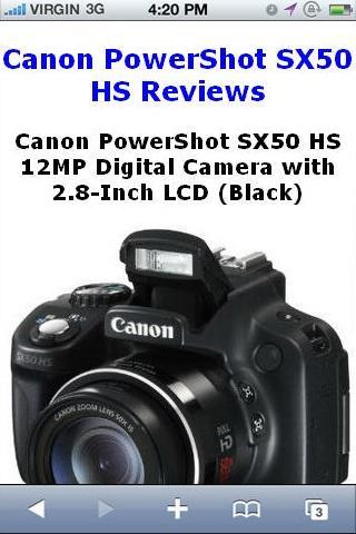 PowerShot SX50 Camera Re...截图1