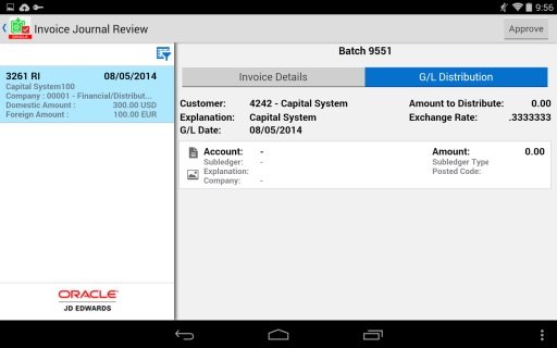 Invoice Batch Appr - JDE E1截图3