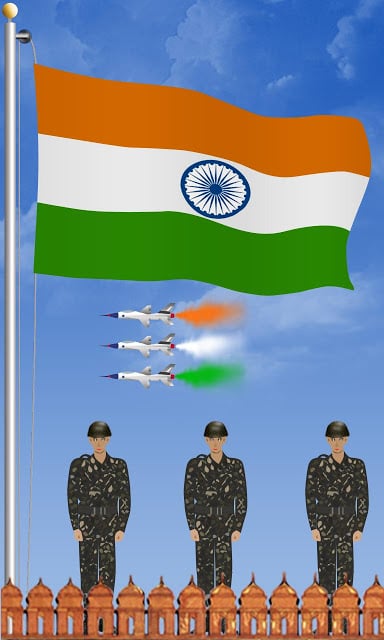 Flag Of India HD LWP截图2