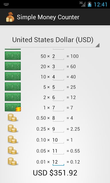 Simple Money Counter截图2