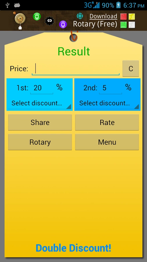 Double Discount Calculator截图1