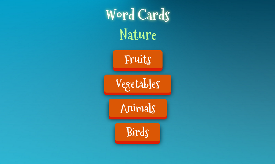 English Word Cards Nature截图3