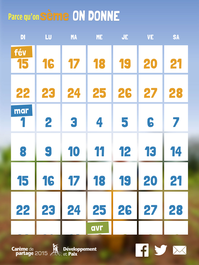 Calendrier Carême de partage截图2