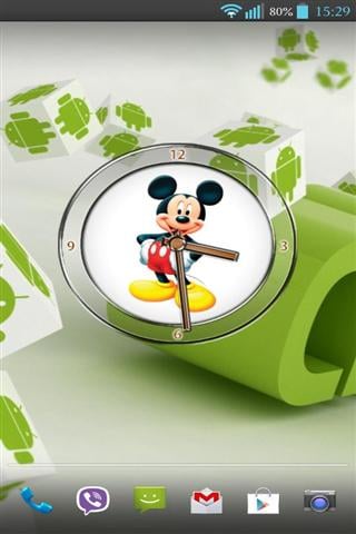 米老鼠时钟小工具 Mickey Mouse Clock Widget截图1