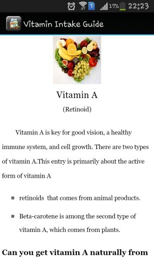 Vitamin Intake Guide截图2