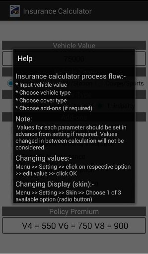 Insurance Calculator Auto截图2