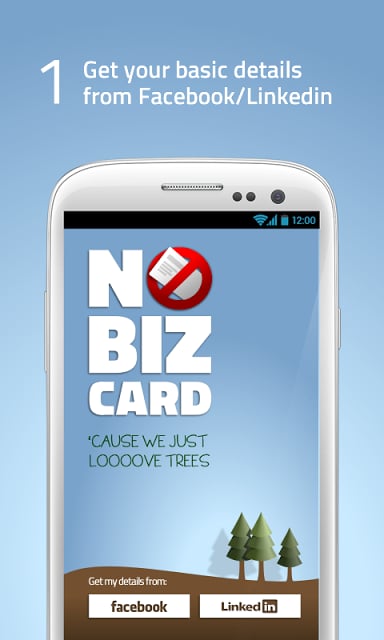 NoBizCard - 发送您的联系方式截图1