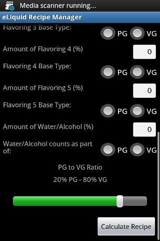 eLiquid Recipe Manager Lite截图2