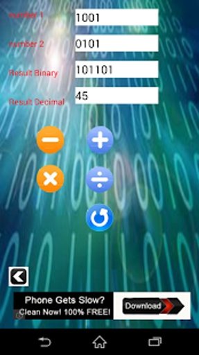 BINARY CALCULATOR 0/1截图5