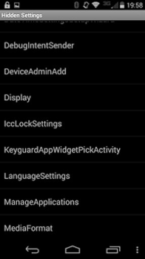 Hidden Android Settings截图1