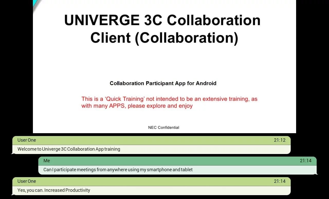 UNIVERGE 3C Collaboratio...截图6