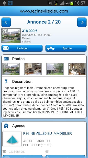 R&eacute;gine Villedieu Immobilier截图1