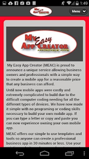 My Easy App Creator Mobile App截图3