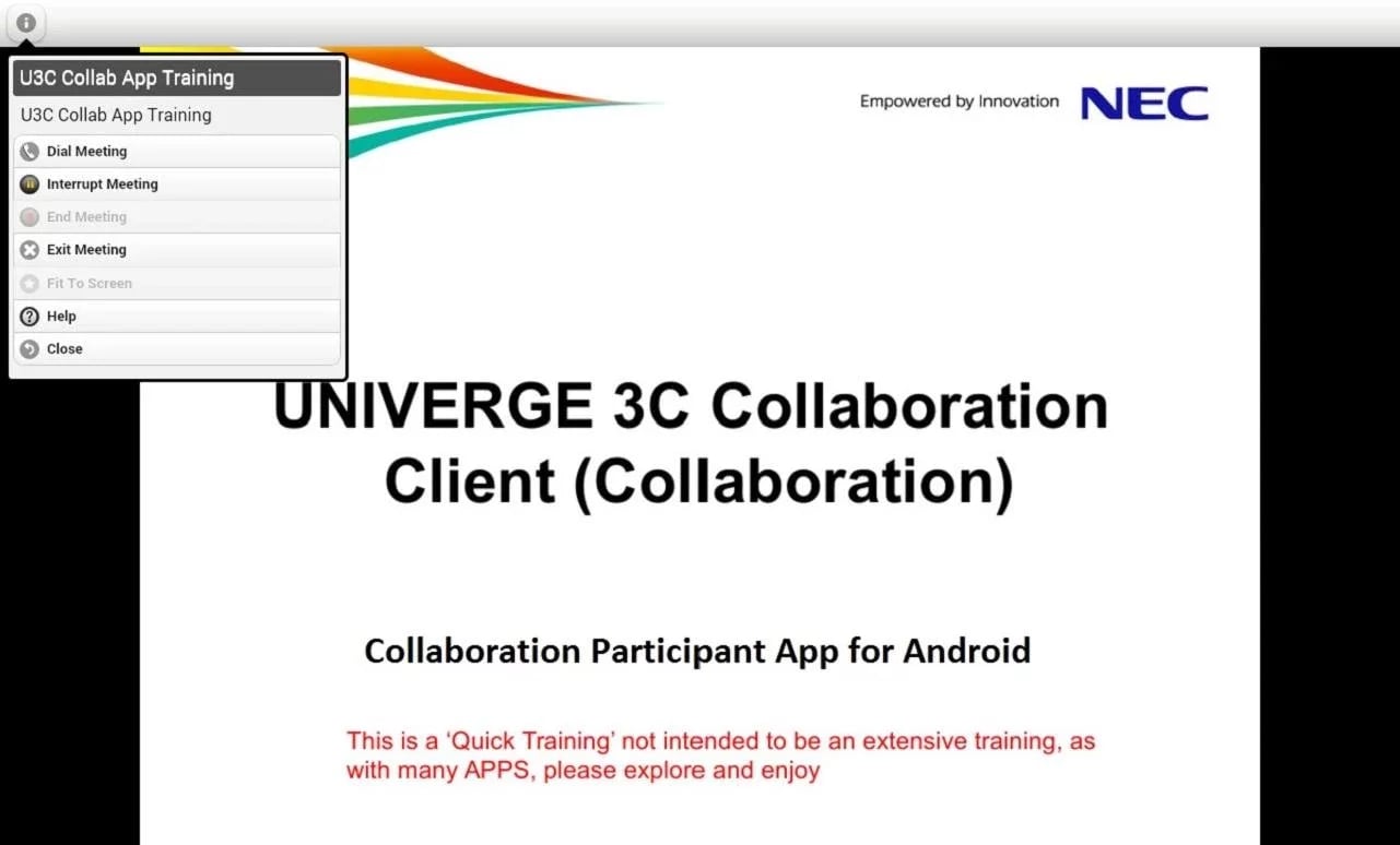 UNIVERGE 3C Collaboratio...截图1