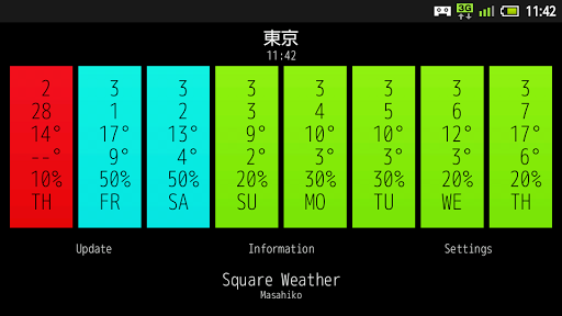 Square Weather (Japanese)截图1