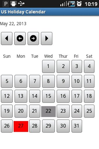 US Holiday Calendar截图1