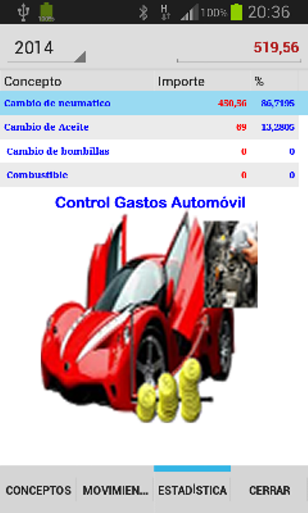 Control Gastos Automóvil-free截图11