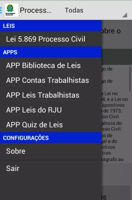 Leis do Código Processo Civil截图3