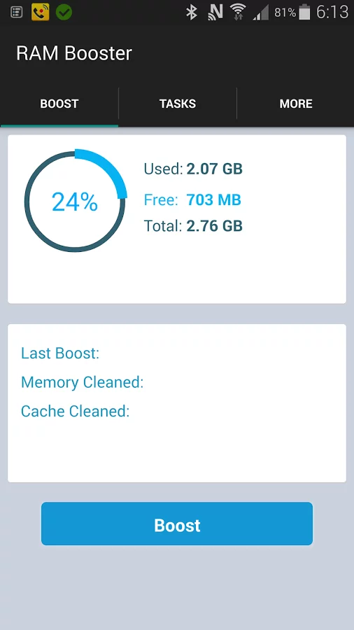 RAM Booster Optimized for HTC截图1