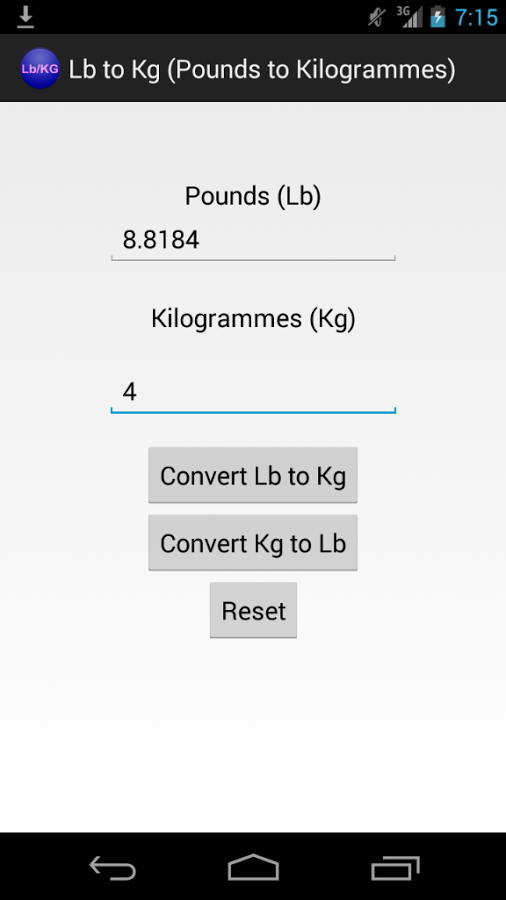 Pound to Kilogram converter截图6