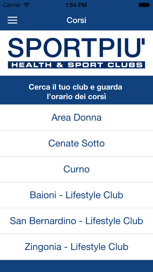 Sportpiù Health e Sport Clubs截图9