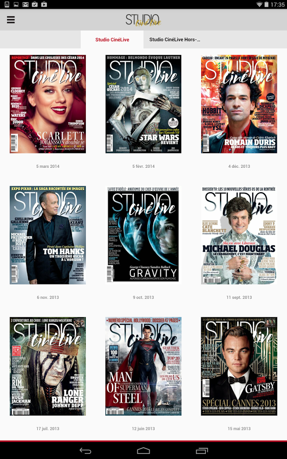 Studio Ciné Live - Magazine截图1