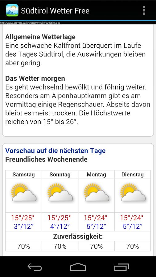 Südtirol Wetter Mobile截图2