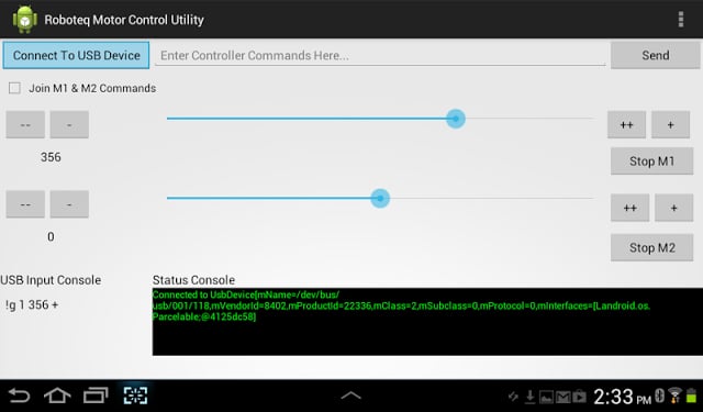 RoboteQ Motor Control Utility截图5