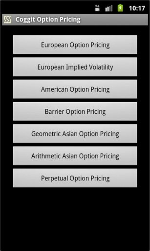 Coggit Option Pricing截图3