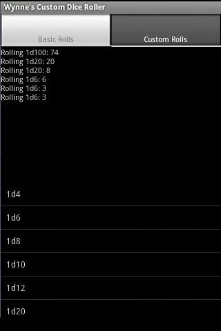 Wynne's Custom Dice Roller截图1