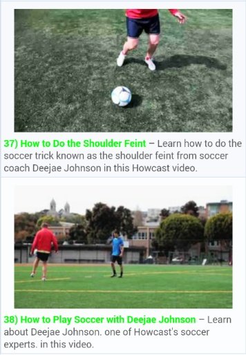 Soccer Lessons &amp; Tricks截图1