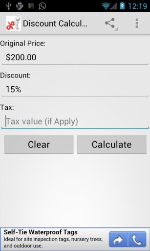 Discount Calculator Lite截图3