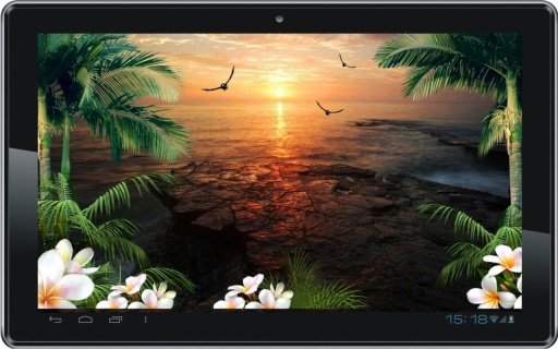 Oceanic Beach Sunset LWP截图2