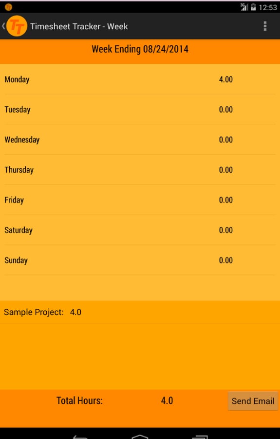 Timesheet Tracker截图3
