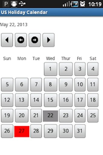 US Holiday Calendar截图4