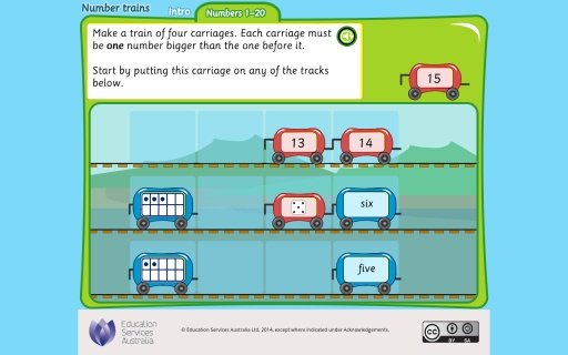 Number trains: numbers 1-20截图3