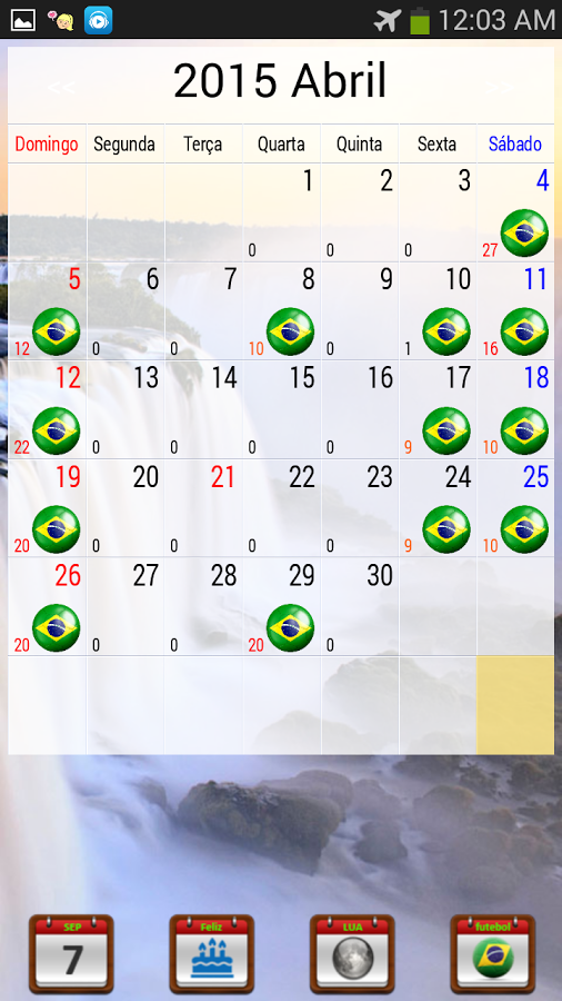 Futebol - Brasil Calendário截图4