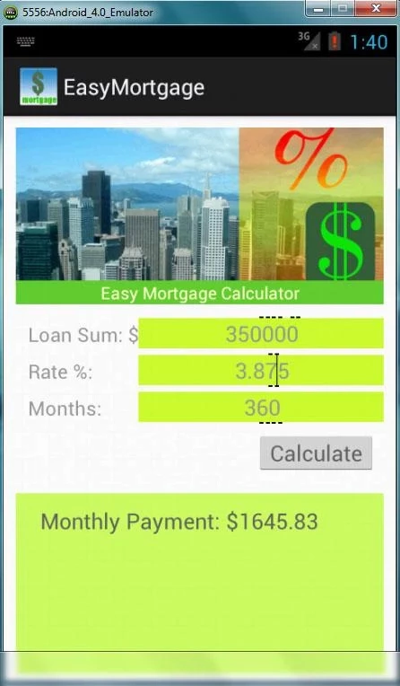 Easy Mortgage Calculator FREE截图4