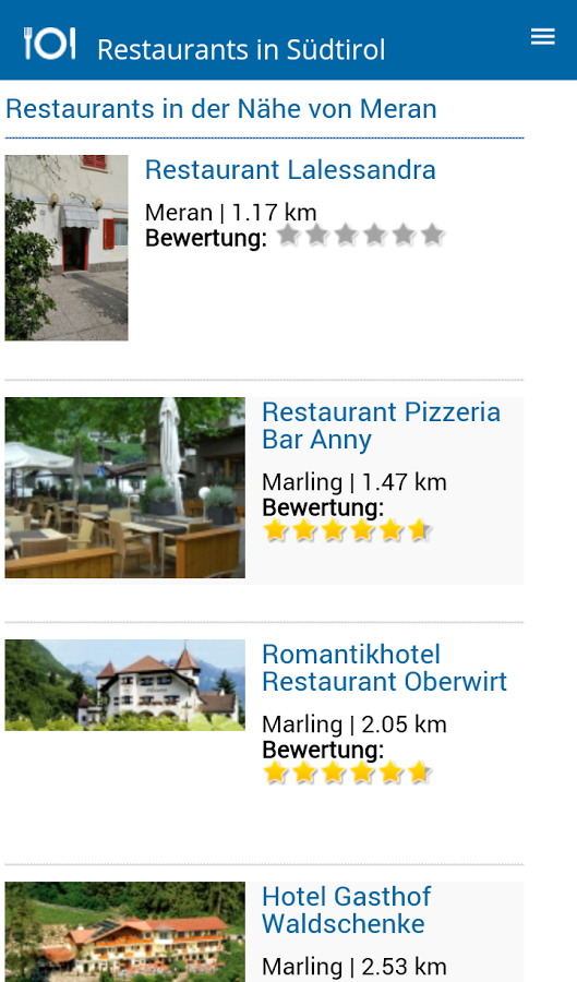 Restaurants in Südtirol截图10