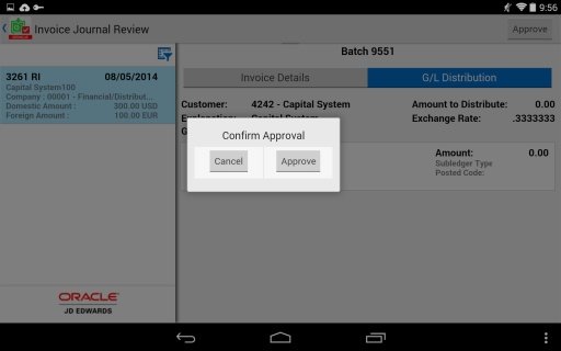 Invoice Batch Appr - JDE E1截图5