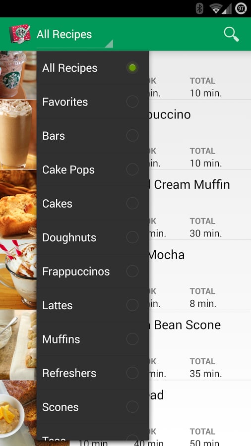 Recipe Guide for Starbucks截图2