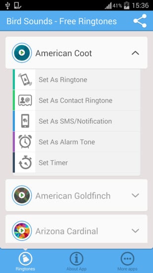 Bird Sounds - Free Ringtones截图3