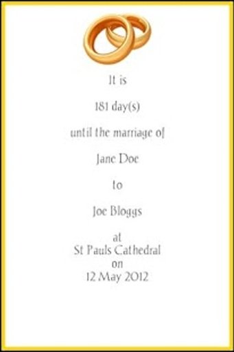 Wedding Countdown截图1