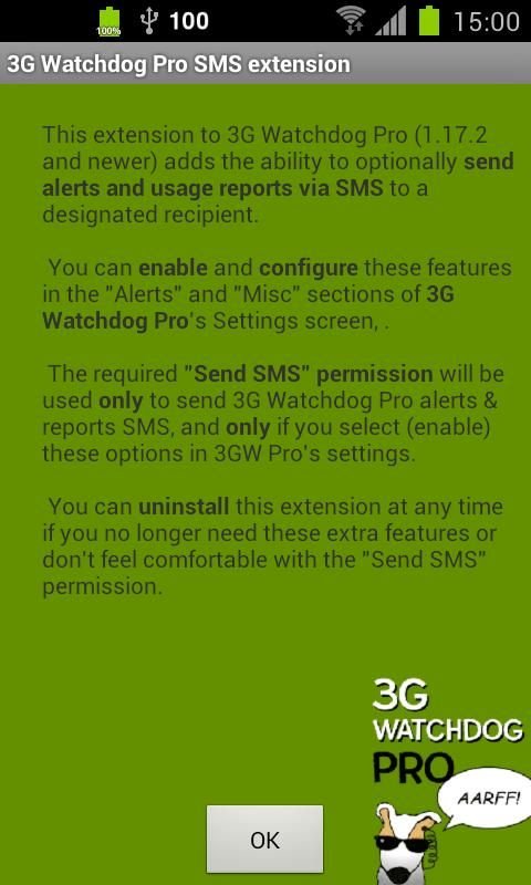 3G Watchdog Pro SMS extension截图1