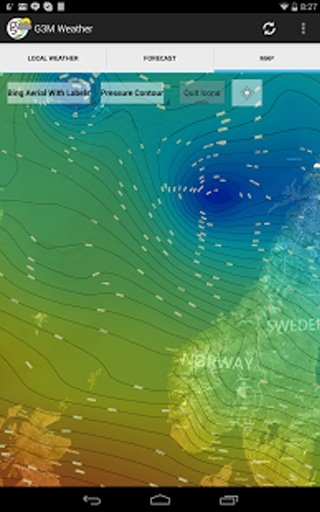 Open Weather Map 3D Glob3截图5