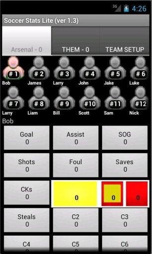 Soccer Stats Lite (ver 2.4)截图2