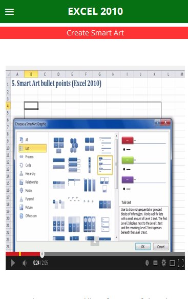 Ms Excel 2010 Tutorials截图3