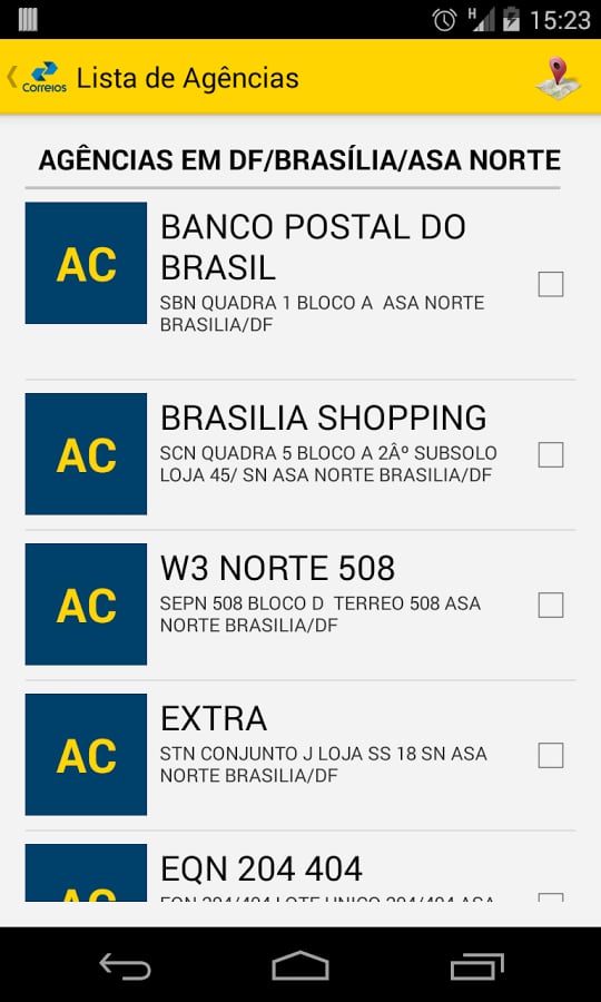 Busca Ag&ecirc;ncias dos Corre...截图1