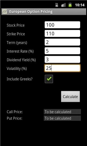 Coggit Option Pricing截图5